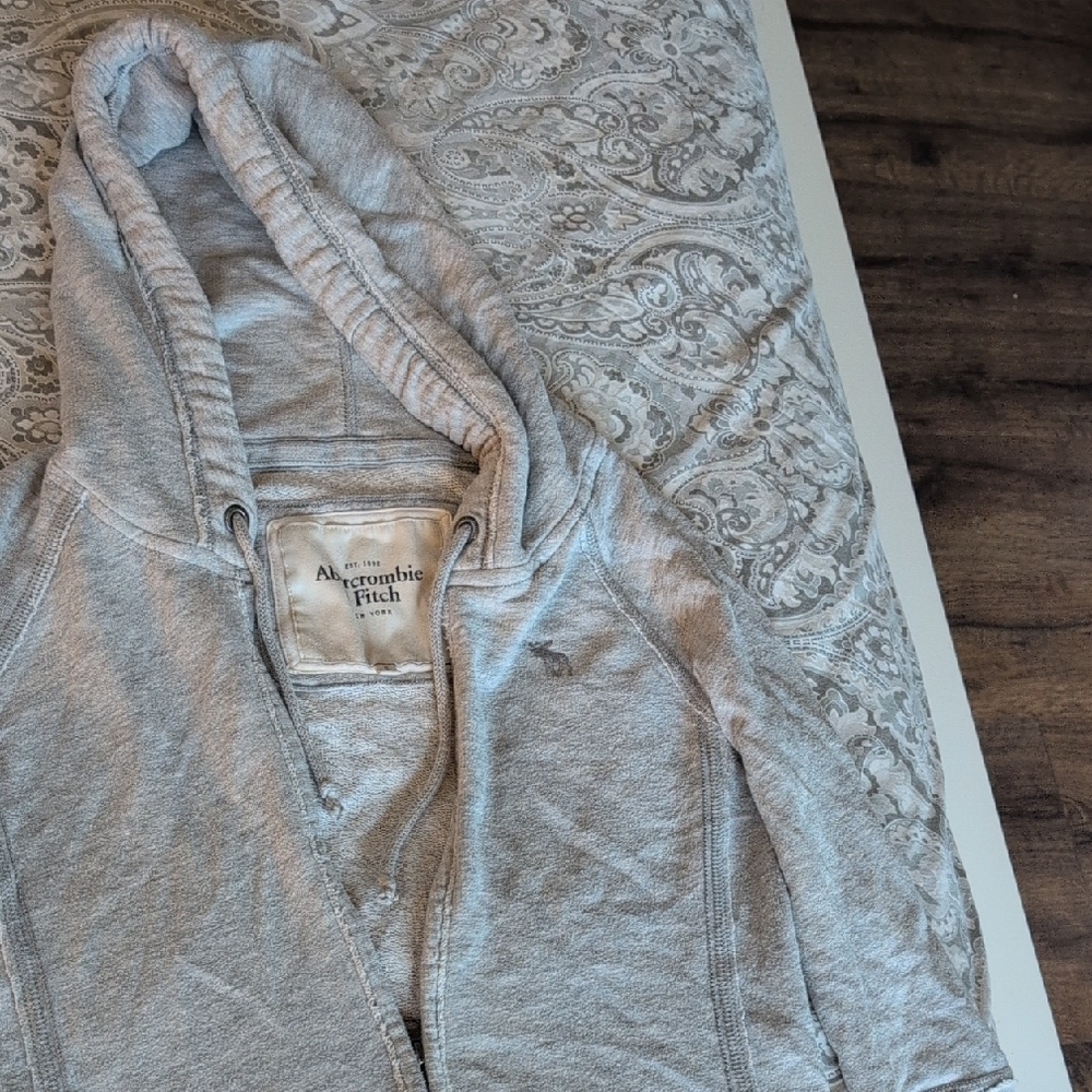 Vintage Abercrombie & Fitch Heather Gray Zip Hoodie